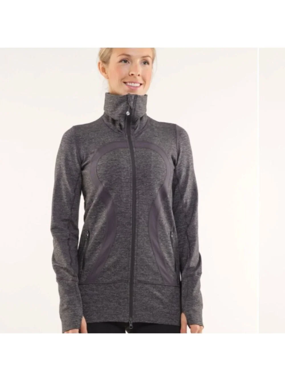 Lululemon In Stride Jacket Coal Wee Stripe / Coal